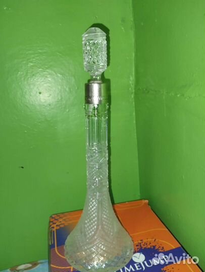 Графин хрустал. с серебр. СССР красивый