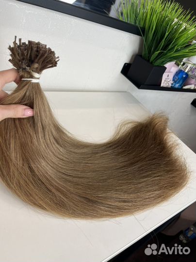 Волосы для наращивания 60 см русые