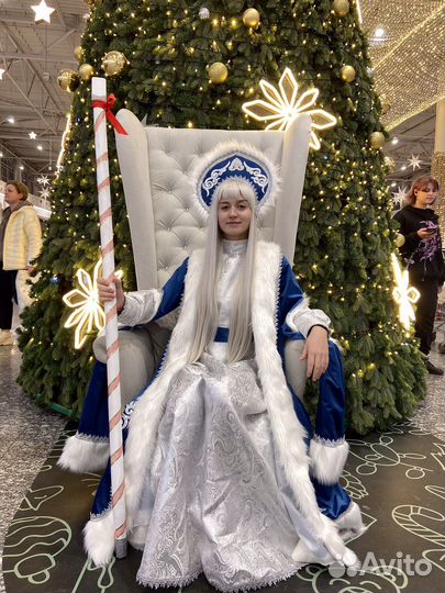 Костюм снегурочки боярская взрослый