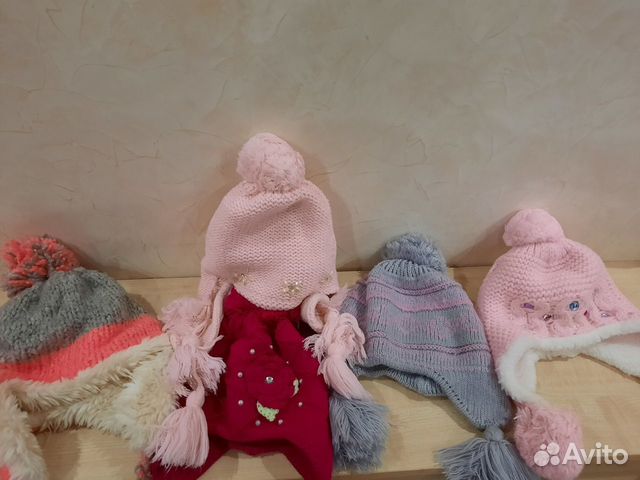 Детские осение, зимние шапки для девочки