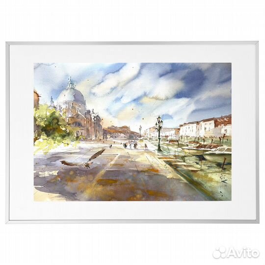 Акварель «Венеция. Санта-Мария делла Салюте»
