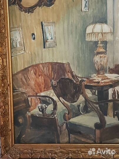 Картина акварель 19 век