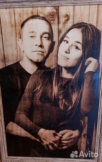 Выжигание портретов на дереве по фото