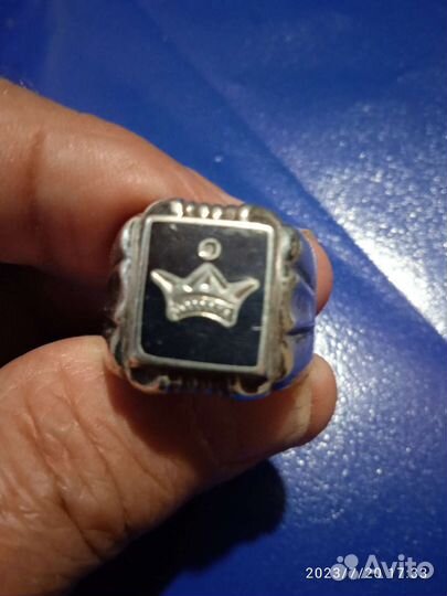 Мужская печатка серебро и кулон