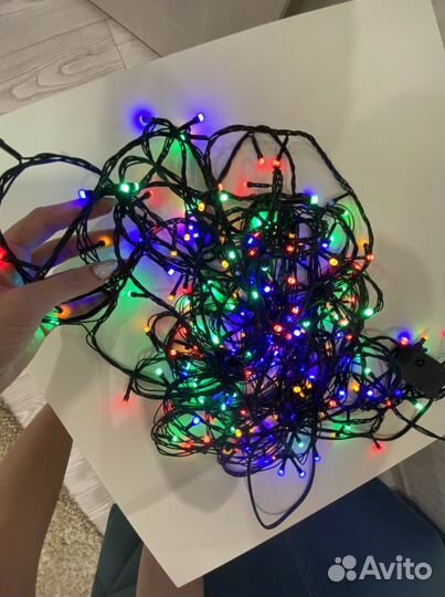 Продам гирлянду разноцветную (16 метров)