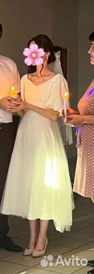 Свадебное платье миди