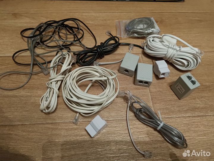 Провода телефонные+переходники