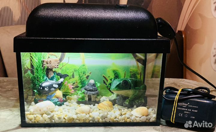 Маленькие аквариумы на 4 литра (комплекты)