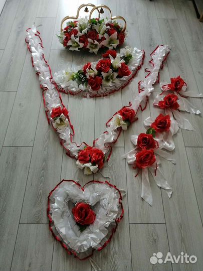 Украшения на свадебную машину