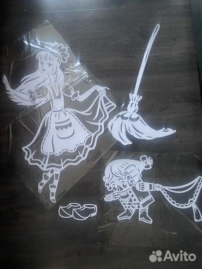 Новогодние украшения на окна