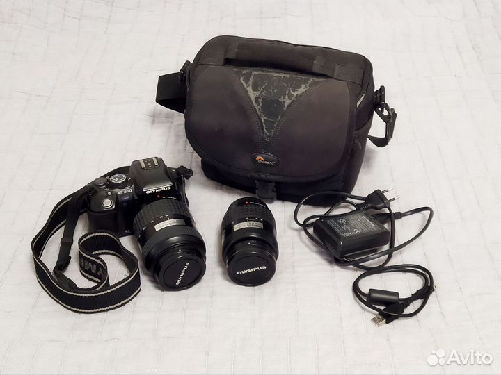 Фотоаппарат Olympus E500 + 2 объектива+сумка
