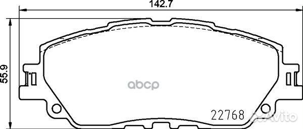 Колодки тормозные дисковые перед NP1167 NP1