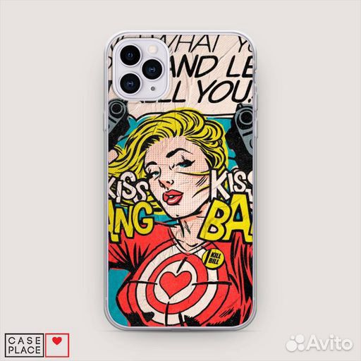 Силиконовый чехол Kiss and bang на iPhone 11 Pro M
