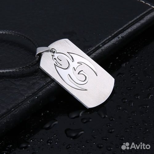 Кулоны из стали Крест, Лев, Дракон, Паук и др