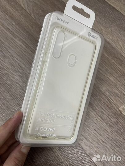 Чехол samsung galaxy A20s новый прозрачный