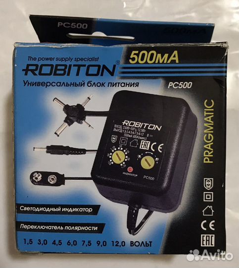 Блок питания универсальный robiton PC500