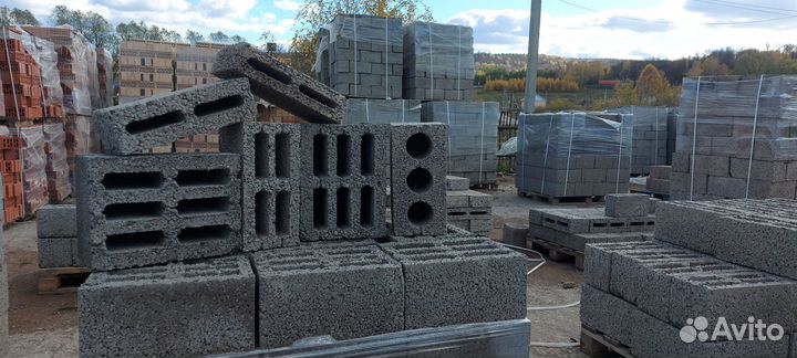 Керамзитбетонный, керамзитный, блок