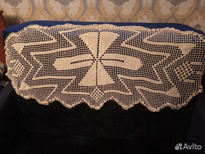 Салфетки-вышивка+кружево из СССР