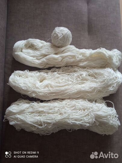 Пряжа нитки для вязания шерсть, мохер акрил хлопок