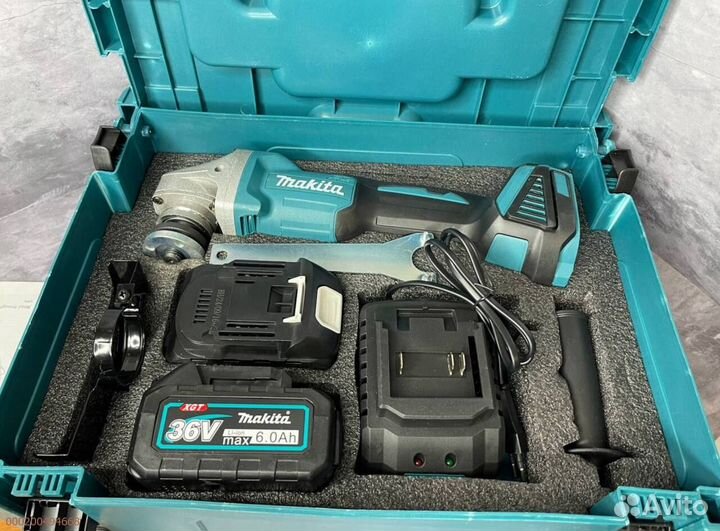 Аккумуляторная болгарка (ушм) Бесщеточный (Арт.60280)