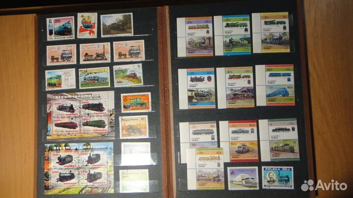 Марки. Железная дорога. Набор