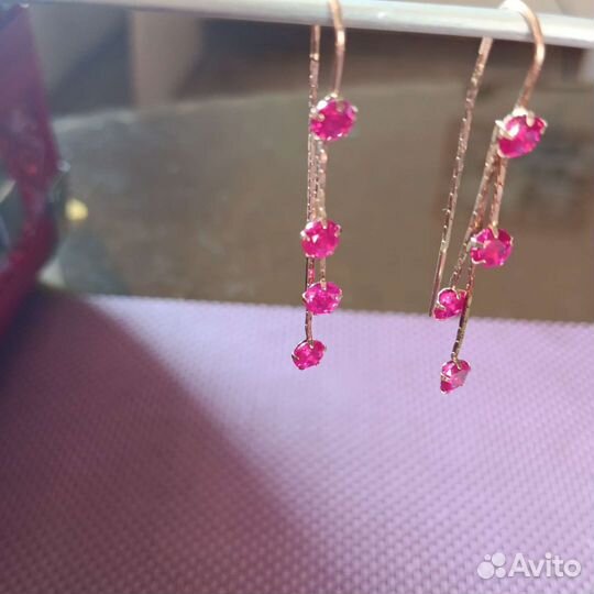 Золотые серьги 583 пробы