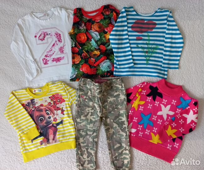 Вещи для девочки 80 86