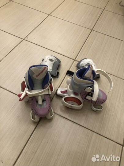 Роликовые коньки детские раздвижные