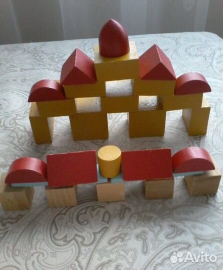 Набор деревянных кубиков СССР