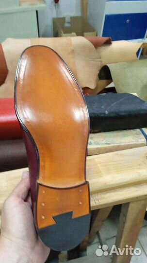 Замена кожаной подошвы