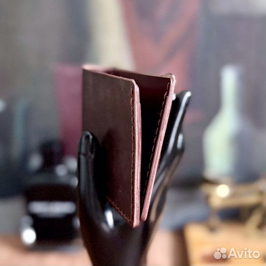 Бифолд из кожи Sinque Stelle и Incas коричневый