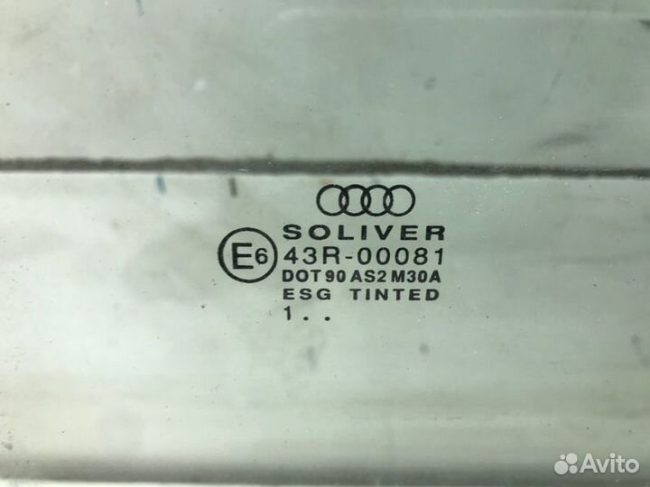 Стекло заднее левое Audi A6 C5 AHA 1998
