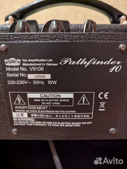 Комбоусилитель Vox Pathfinder 10