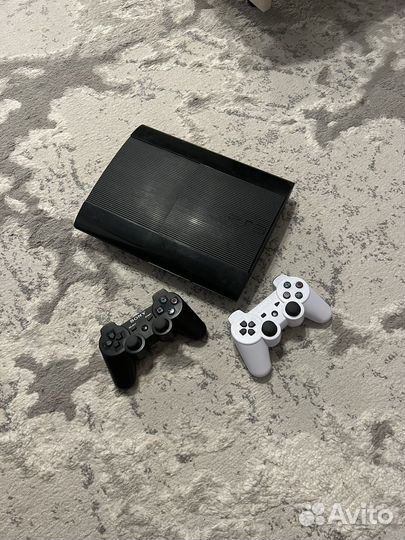 Sony PS3 super slim 500gb 60 игр прошит