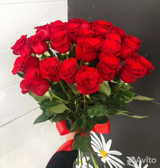 Цветы розы букет