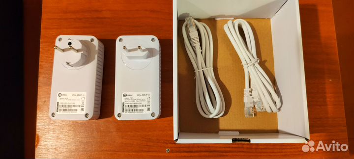Комплект PLC-адаптеров qtech qpla-500.2P v3