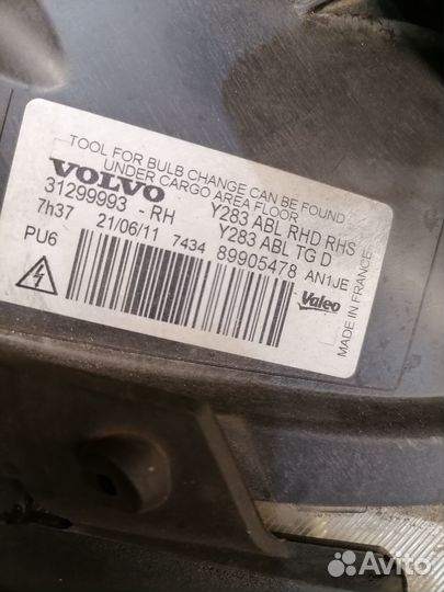 Фара ксенон правая Volvo S60 2 Поколение FS