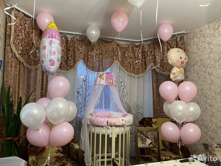 Детская овальная кроватка с маятником