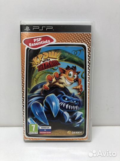 Диск Креш битва титанов essential на PSP