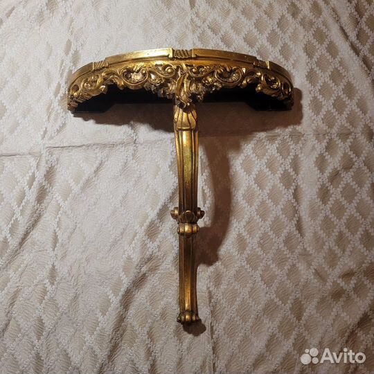 Старинная консоль, полочка, дерево, Германия