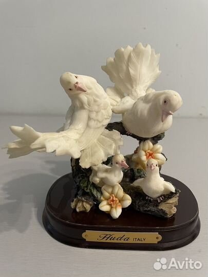 Pavone слон Huda italy голуби ваза фарфор