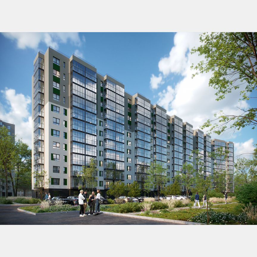 2-к. квартира, 53 м², 10/12 эт.
