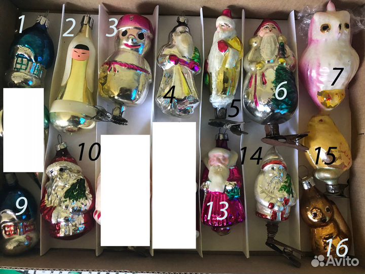 Ёлочные игрушки СССР. Разные