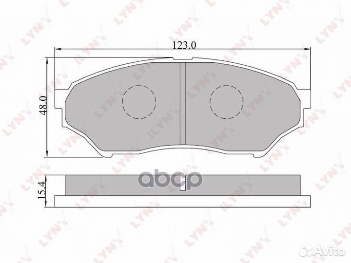 Колодки тормозные дисковые перед mitsubishi