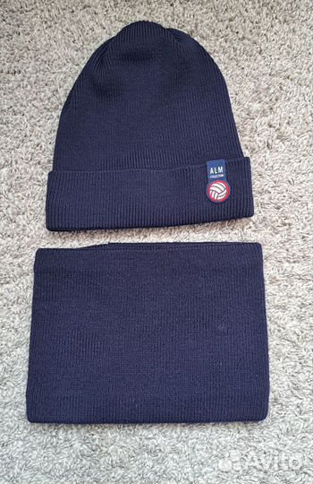 Шапка со снудом для мальчика