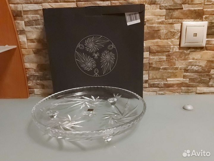 Блюдо стеклянное