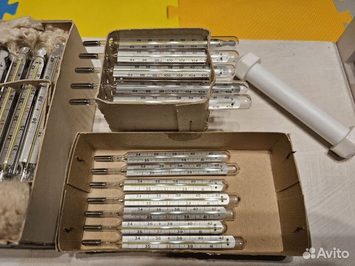 Ртутный градусник СССР с редкой шкалой