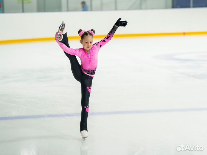 Костюм для фигурного катания Розовая пантера
