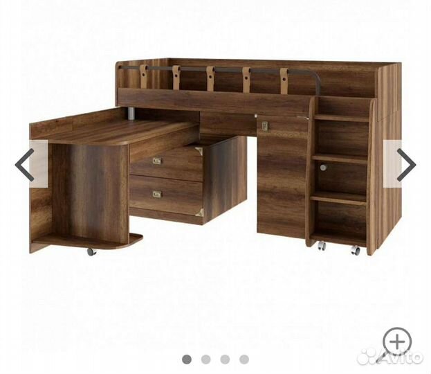 Детская кровать чердак со столом