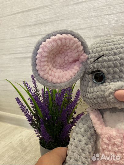 Вязаные игрушки Мышка